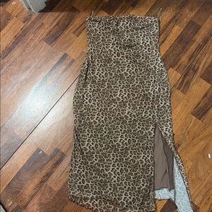 See You Monday Leopard Print Maxi Skirt
